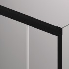 Sanswiss Cadura kabina prysznicowa kwadratowa 100x100 cm lewa czarny mat 56795