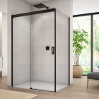 Sanswiss Cadura kabina prysznicowa prostokątna 100x70 cm lewa czarny mat 56798