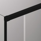 Sanswiss Cadura kabina prysznicowa kwadratowa 100x100 cm prawa czarny mat 56855