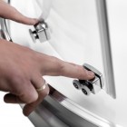 Besco Modern 185 kabina półokrągła drzwi przesuwne 80x80 cm MP-80-185-C