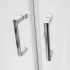 Besco Modern 185 kabina półokrągła drzwi przesuwne 90x90 cm MP-90-185-C