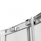 Besco Modern 185 kabina półokrągła drzwi przesuwne 90x90 cm MP-90-185-C