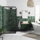 Besco Modern kabina prysznicowa kwadratowa 80x80 cm czarny mat MKB-80-190-C