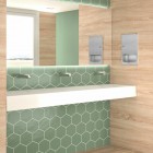 Delabie Tempomix 3 bateria czasowa umywalkowa ścienna z regulacją temperatury chrom 794055