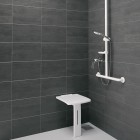 Delabie Basic siedzisko prysznicowe biały mat 510405