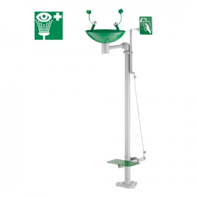 Delabie oczomyjka bezpieczeństwa na kolumnie z miską 9201