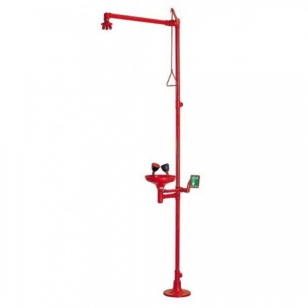 Makoinstal zestaw natryskowy i oczomyjka bezpieczeństwa na kolumnie 1100/370