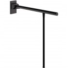 Delabie Be-Line poręcz uchylna 85 cm z podporą czarny mat 511963BK