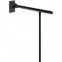 Delabie Be-Line poręcz uchylna 85 cm z podporą czarny mat 511963BK