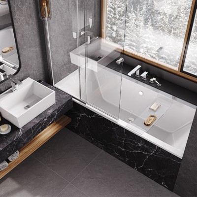 Besco Easy Slide parawan 2-skrzydłowy 100x150 cm PES-2S