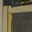 Besco Easy Slide parawan 2-skrzydłowy 100x150 cm złoty PESG-2S