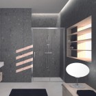 Novellini Kali 2P drzwi prysznicowe 150 cm KALI2P1441B