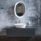 Laufen The New Classic lustro owalne 50x70 cm LED białe H4060700850001