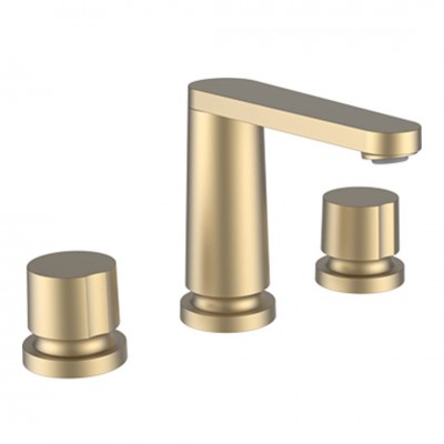 Laufen The New Classic bateria umywalkowa 3-otworowa stojąca złoty szczotkowany HF900512462000