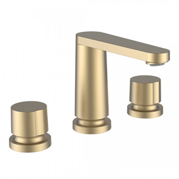 Laufen The New Classic bateria umywalkowa 3-otworowa stojąca złoty szczotkowany HF900512462000