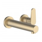 Laufen The New Classic bateria umywalkowa podtynkowa wylewka 18 cm złoty szczotkowany HF900522462000