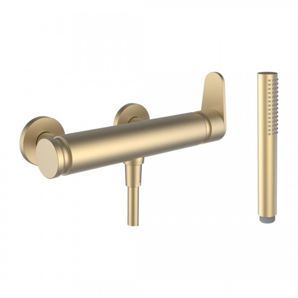 Laufen The New Classic bateria prysznicowa ścienna złoty szczotkowany HF900550462000