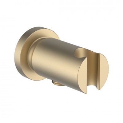 Laufen The New Classic przyłącze kątowe z uchwytem prysznicowym złoty szczotkowany HF900549462000