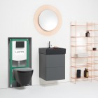 Laufen Ineo Sunrise przycisk spłukujący czarny mat H9001127160001