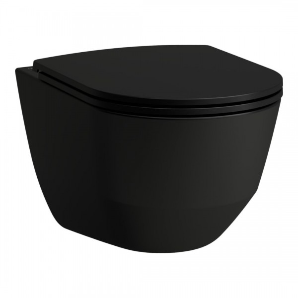 Laufen Pro A miska WC wisząca Rimless czarny mat H8209667160001