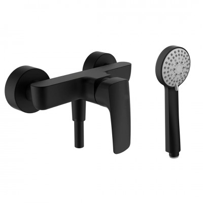 Laufen Laurin bateria prysznicowa ścienna czarny mat HF500750428600