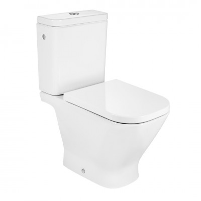 Roca Gap Square miska WC do kompaktu Rimless biała A342479000