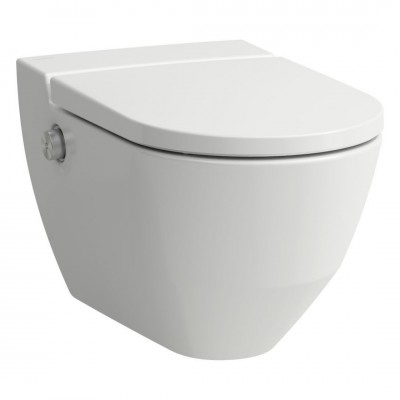 Laufen Navia miska WC wisząca myjąca z deską wolnoopadającą biała H8206014000001