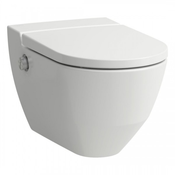Laufen Navia miska WC wisząca myjąca z deską wolnoopadającą biała H8206014000001