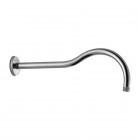 Omnires Armance ramię ścienne do deszczownicy okrągłe 40 cm retro chrom RA06CR