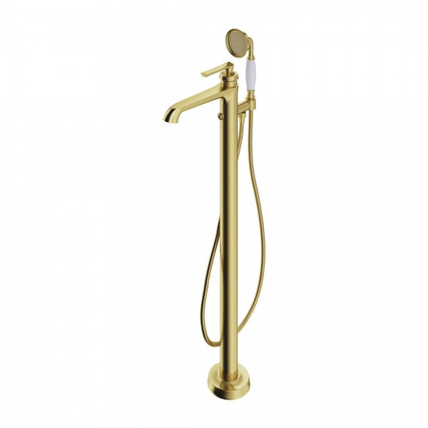 Omnires Armance bateria wannowa wolnostojąca retro mosiądz szczotkowany AM5233BSB