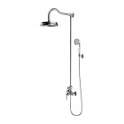 Omnires Armance zestaw natryskowy deszczownica 22,5 cm retro chrom AM5244CR