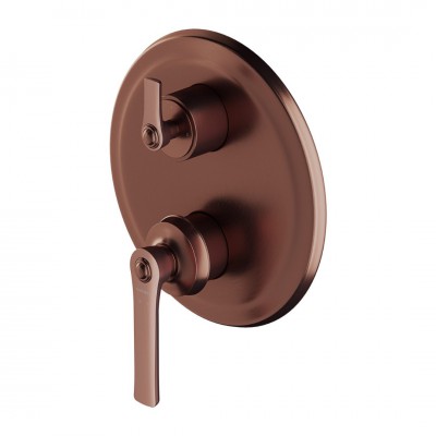 Omnires Armance bateria wannowo-prysznicowa podtynkowa 3-wyjściowa retro miedź antyczna AM5237ORB