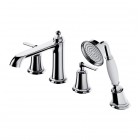 Omnires Armance bateria wannowa 4-otworowa retro chrom AM5232CR