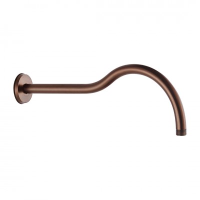 Omnires Armance ramię ścienne do deszczownicy okrągłe 40 cm retro miedź antyczna RA06ORB