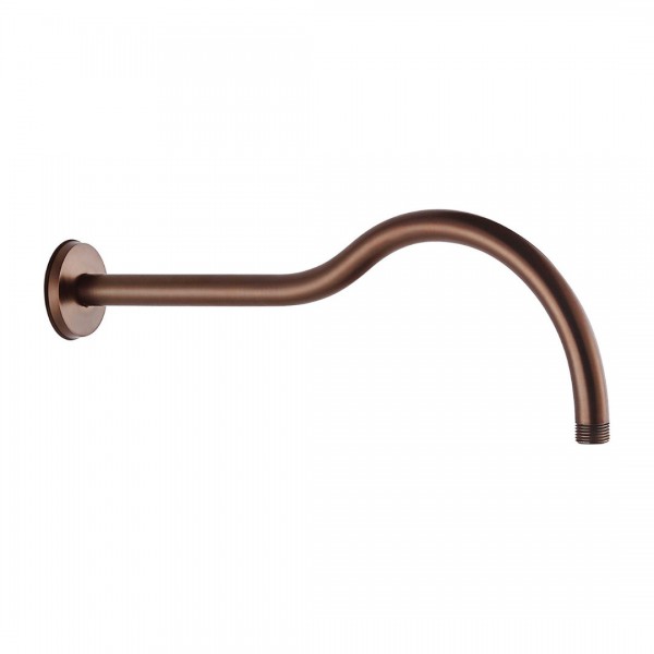 Omnires Armance ramię ścienne do deszczownicy okrągłe 40 cm retro miedź antyczna RA06ORB