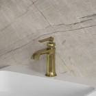 Omnires Armance bateria umywalkowa stojąca retro mosiądz szczotkowany AM5210BSB