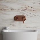 Omnires Armance bateria umywalkowa podtynkowa wylewka 18 cm retro miedź antyczna AM5215ORB