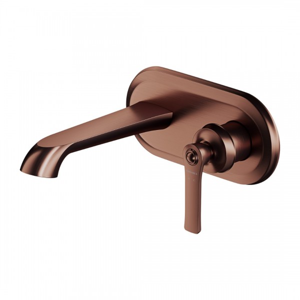 Omnires Armance bateria umywalkowa podtynkowa wylewka 18 cm retro miedź antyczna AM5215ORB
