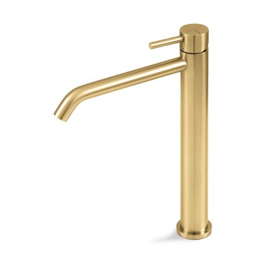 Vema Otago bateria umywalkowa stojąca wysoka bez korka złoty szczotkowany V32021.AP.98