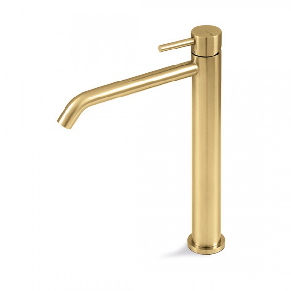 Vema Otago bateria umywalkowa stojąca wysoka bez korka złoty szczotkowany V32021.AP.98