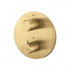 Vema Otago bateria wannowo-prysznicowa termostatyczna podtynkowa złoty szczotkowany V08115.AP.98