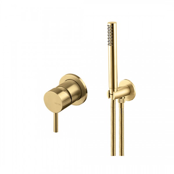 Vema Otago zestaw prysznicowy podtynkowy złoty szczotkowany 57489