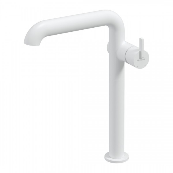 Deante Silia bateria umywalkowa wysoka stojąca biały mat BQS_A24K