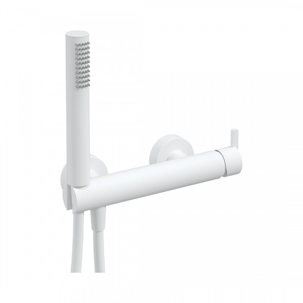 Deante Silia bateria prysznicowa ścienna biały mat BQS_A41M