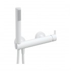 Deante Silia bateria prysznicowa ścienna biały mat BQS_A41M