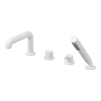 Deante Silia bateria wannowa 4-otworowa biały mat BQS_A14M