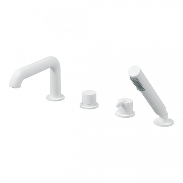 Deante Silia bateria wannowa 4-otworowa biały mat BQS_A14M