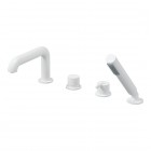 Deante Silia bateria wannowa 4-otworowa biały mat BQS_A14M