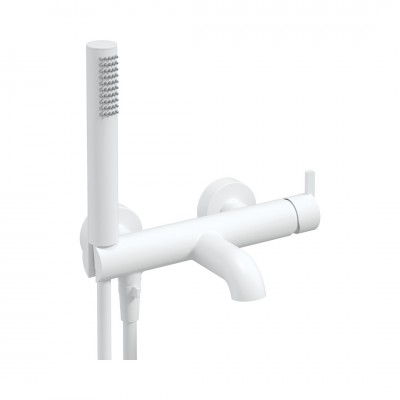 Deante Silia bateria wannowa ścienna biały mat BQS_A11M