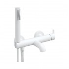 Deante Silia bateria wannowa ścienna biały mat BQS_A11M